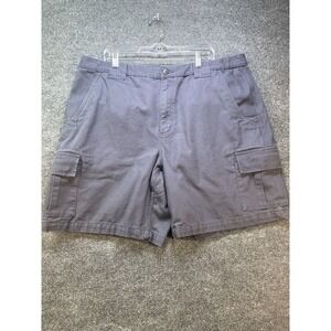 Duluth Trading Shorts Mens 42 Blue Cargo Utility Heavyweight Workwear Pockets